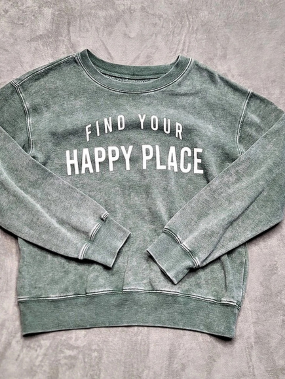 Awake Find Your Happy Place Sweatshirt Size Small